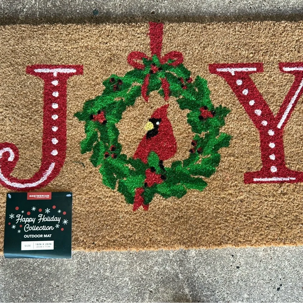 Cardinal Christmas Doormat